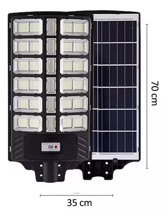 Foco Solar Led 1600w Control Y Poste